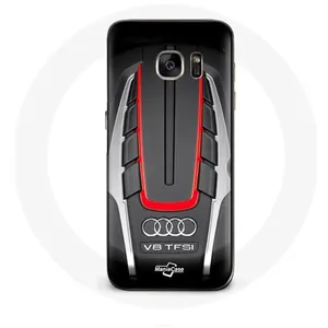 Coque pour Samsung Galaxy S6 edge Audi S8 Logo rouge Maniacase pas cher