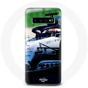 Coque pour Samsung Galaxy S10 plus Formule 1 Pierre Gasly Pilote F1 Blanc Maniacase pas cher