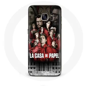 Coque pour Samsung Galaxy S6 Edge La casa de papel affiche personnages Maniacase pas cher