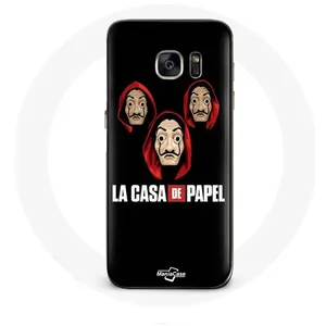 Coque pour samsung galaxy S6 La casa de papel Masque et Logo Maniacase pas cher