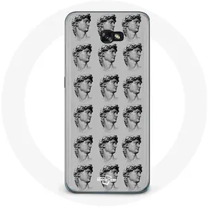 Coque pour Samsung Galaxy A3 2016 Statue fond gris Maniacase pas cher