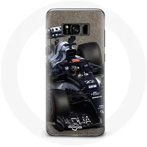 Coque pour Samsung Galaxy S8 plus Formule 1 Yuki Tsunoda pilote automobile de F1 Bleu Maniacase pas cher