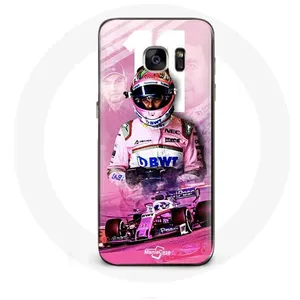 Coque pour Samsung Galaxy S6 Formule 1 Sergio Pérez Pilote de F1 Rose Maniacase pas cher