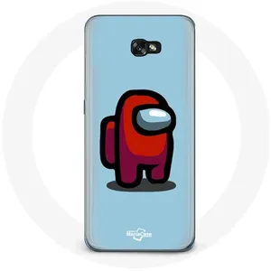 Coque pour Samsung Galaxy A3 2016 Among Us jeu vidéo Fond bleu Maniacase pas cher