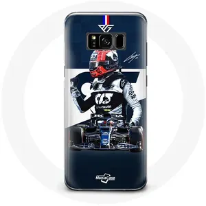 Coque pour Samsung Galaxy S8 plus Formule 1 Max Verstappen Pilote automobile F1 Bleu Maniacase pas cher