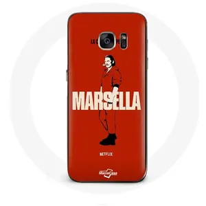 Coque pour Samsung Galaxy S6 Edge La casa de papel Marsella dessin Maniacase pas cher