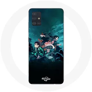 Coque pour Samsung Galaxy A71 Demon Slayer Manga Tanjiro et Nezuko Maniacase pas cher
