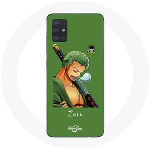 Coque pour Samsung Galaxy A71 One piece Manga Zoro epée Maniacase pas cher