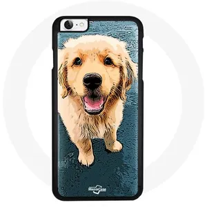 Coque pour Iphone 8 Chien beige Golden Retriever Maniacase pas cher