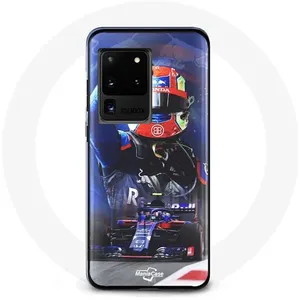 Coque pour Samsung Galaxy S20 Ultra Formule 1 Pierre Gasly Pilote automobile F1 Rouge Bleu Maniacase pas cher