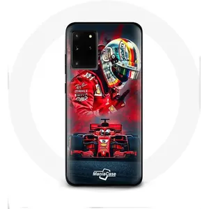 Coque pour Samsung Galaxy S20 Ultra Formule 1 Sebastian Vettel Pilote F1 Rouge Maniacase pas cher