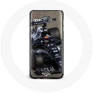 Coque pour samsung galaxy J5 2016 Formule 1 Yuki Tsunoda pilote automobile de F1 Bleu Maniacase pas cher