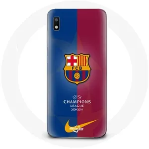 Coque pour Samsung Galaxy A10 FC Barcelone Logo Équipe de football Maniacase pas cher