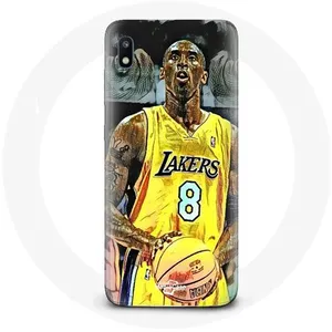 Coque pour Samsung Galaxy A10 Kobe Bryant Dunk lakers 8 NBA Noir Maniacase pas cher