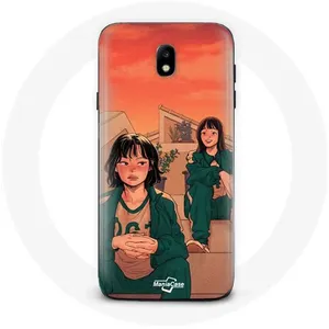 Coque pour Samsung Galaxy J5 2017 Squid Game Kang Sae Byeok Numéro 067 Et Ji Yeong Numéro 240 Maniacase pas cher