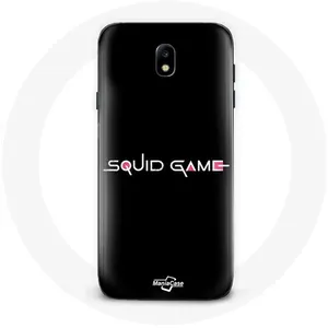 Coque pour Samsung Galaxy J5 2017 Squid Game logo Fond Noir Maniacase pas cher