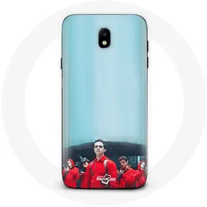 Coque pour Samsung Galaxy J5 2017 La casa de papel Berlin Rio et Tokyo Fond Bleu Maniacase pas cher