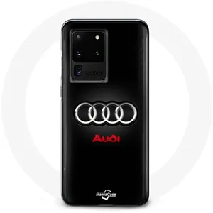 MANIACASE Coque - Audi - Samsung Galaxy S20 Ultra - Métal - Noir - Sportif pas cher
