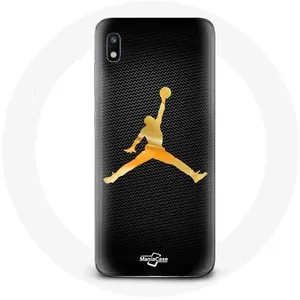 Coque pour Samsung Galaxy A10 Air michael jordan logo jaune Maniacase pas cher