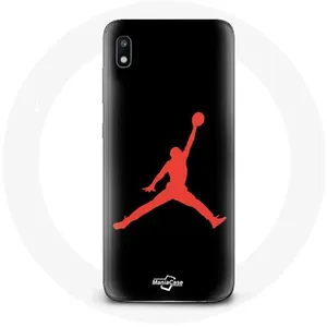 Coque pour Samsung Galaxy A10 Air Jordan Logo Rouge Maniacase pas cher