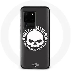 Coque pour Samsung Galaxy S20 Ultra Harley Davidson Motors Tete de mort Maniacase pas cher