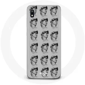 Coque pour Samsung Galaxy A10 Statue fond gris Maniacase pas cher