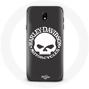 Coque pour Samsung Galaxy J5 2017 Harley Davidson Motors Tete de mort Maniacase pas cher