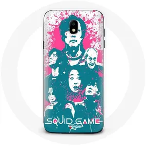 Coque pour Samsung Galaxy J5 2017 Squid Game Affiche personnages logo Maniacase pas cher