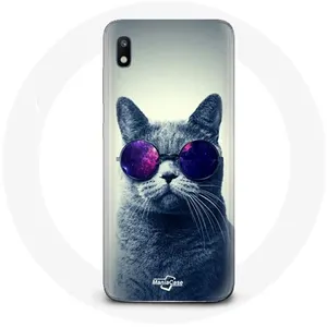 Coque pour Samsung Galaxy A10 Chat Lunettes violettes Style Maniacase pas cher
