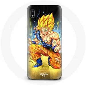 Coque pour Samsung Galaxy A10 Son goku dragon ball corps enervé Maniacase pas cher