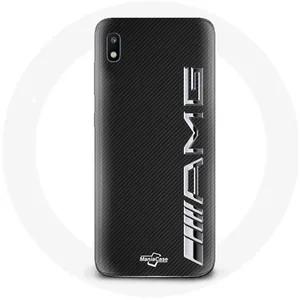 Coque pour Samsung Galaxy A10 Amg Logo Carbone Texture Maniacase pas cher