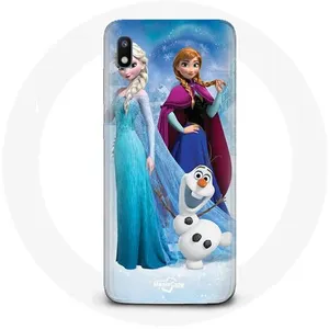 MANIACASE Coque pour Samsung Galaxy A10 La Reine Des Neiges Elsa Anna Olaf Mania... pas cher