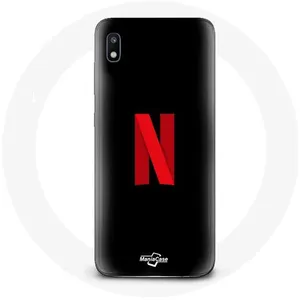 Coque pour Samsung Galaxy A10 Netflix Logo rouge fond noir Maniacase pas cher