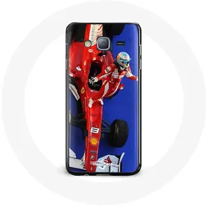 Coque pour samsung galaxy J5 2016 Formule 1 Fernando Alonso Pilote automobile F1 Rouge Maniacase pas cher