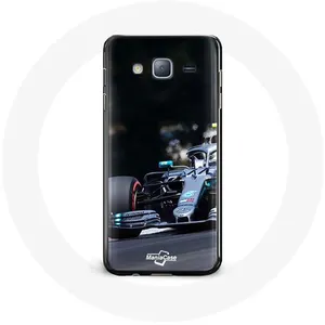 Coque pour Samsung Galaxy J7 Formule 1 Valtteri Bottas Pilote automobile F1 Noir Maniacase pas cher