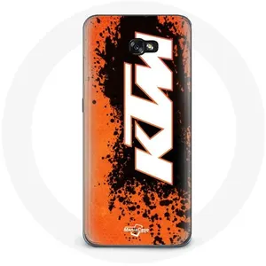 Coque pour Samsung Galaxy A5 KTM Logo blanc fond orange Maniacase pas cher
