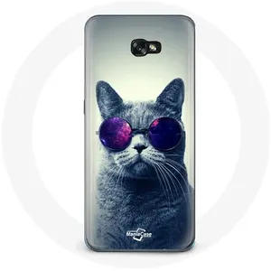 Coque pour Samsung Galaxy A5 Chat Lunettes violettes Style Maniacase pas cher
