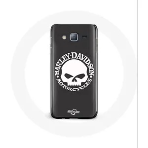 Coque pour samsung galaxy J3 Harley Davidson Motors Tete de mort Maniacase pas cher