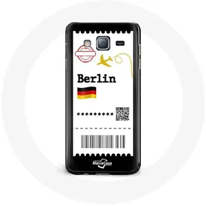 Coque pour samsung galaxy J5 2016 Billet d'avion Berlin Maniacase pas cher