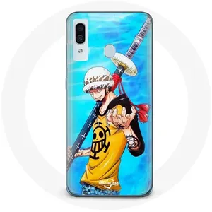 Coque pour Samsung Galaxy A40 One Piece Manga Trafalgar Law epée Maniacase pas cher
