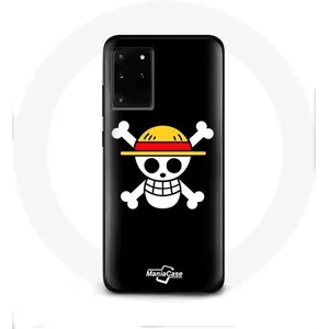 Coque pour Samsung Galaxy S11 Plus One Piece Manga Tete de Mort Fond Noir Maniacase pas cher
