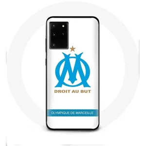Coque pour Samsung Galaxy S11 Plus Olympique de Marseille Logo Fond Blanc Maniacase pas cher