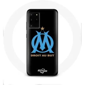 Coque pour Samsung Galaxy S11 Plus Olympique de Marseille Fond Noir Maniacase pas cher