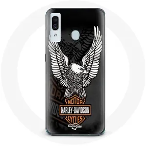 Coque pour Samsung Galaxy A40 Harley Davidson aigle logo Maniacase pas cher