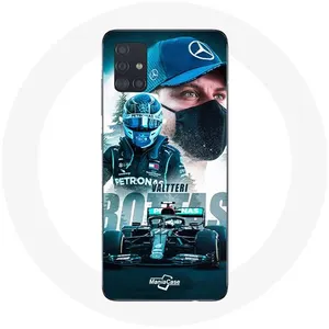 Coque pour Samsung Galaxy A71 Formule 1 Valtteri Bottas Pilote de F1 Noir Maniacase pas cher