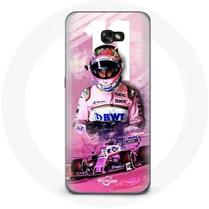 Coque pour samsung galaxy A5 2016 Formule 1 Sergio Pérez Pilote de F1 Rose Maniacase pas cher