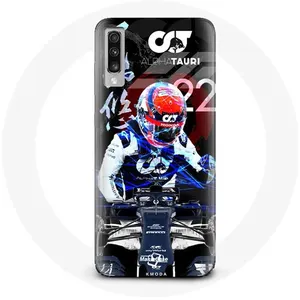 Coque pour Samsung Galaxy A50 Formule 1 Yuki Tsunoda pilote automobile japonais de F1 Maniacase pas cher