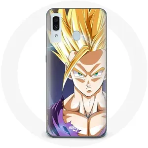 Coque pour samsung galaxy A40 Dragon Ball Manga Sangoku Visage énervé Maniacase pas cher