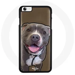 Coque pour Iphone 6 Plus Chien PitBull ManiacaseVendu parfnac-be