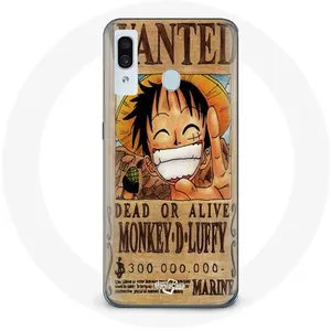 Coque pour Samsung Galaxy A40 One Piece Manga Luffy affiche de recherche Maniacase